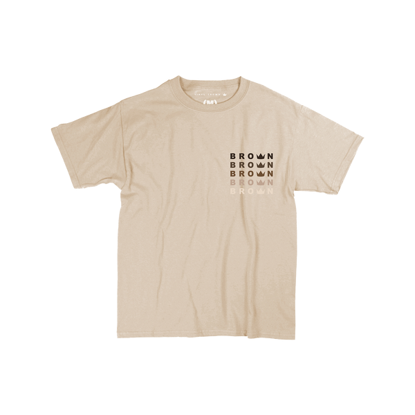 BROWN Short Sleeve T-Shirt [Tan]